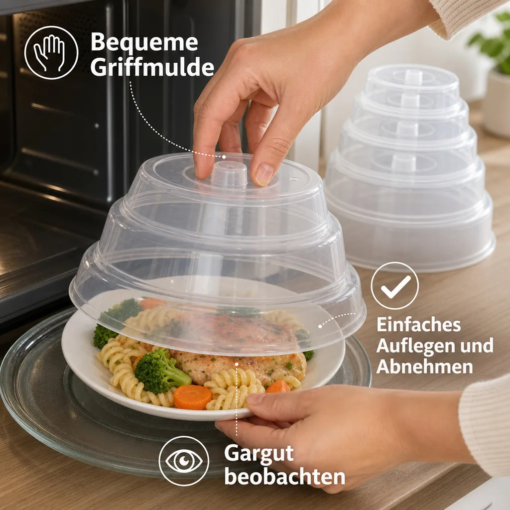 Mikrowellen-Abdeckungen, 5-teilig
