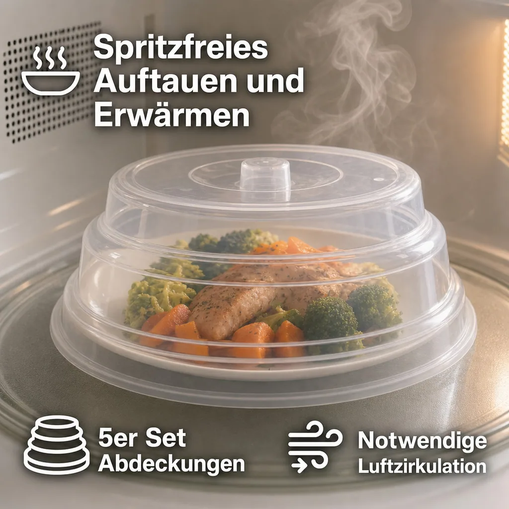 Mikrowellen-Abdeckungen, 5-teilig