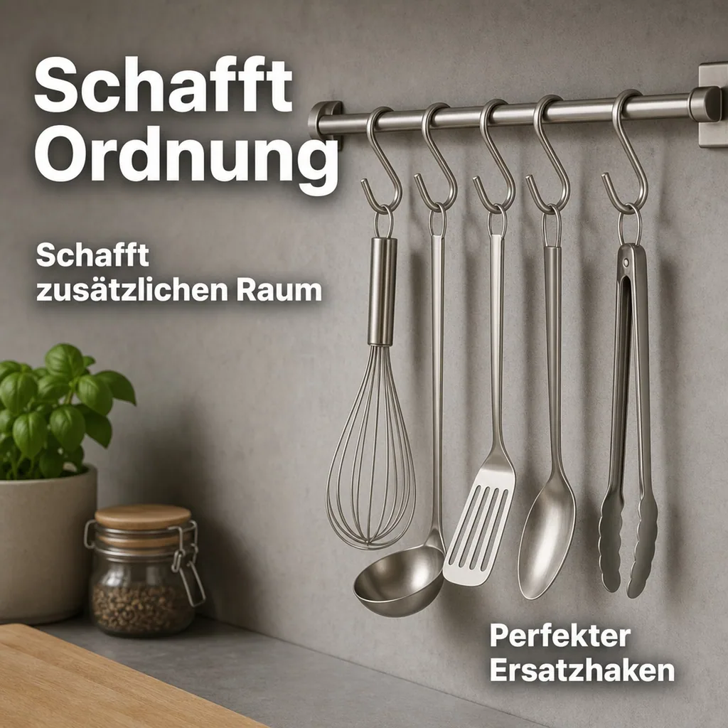 Westfalia Edelstahl Haken 6 Stück Set