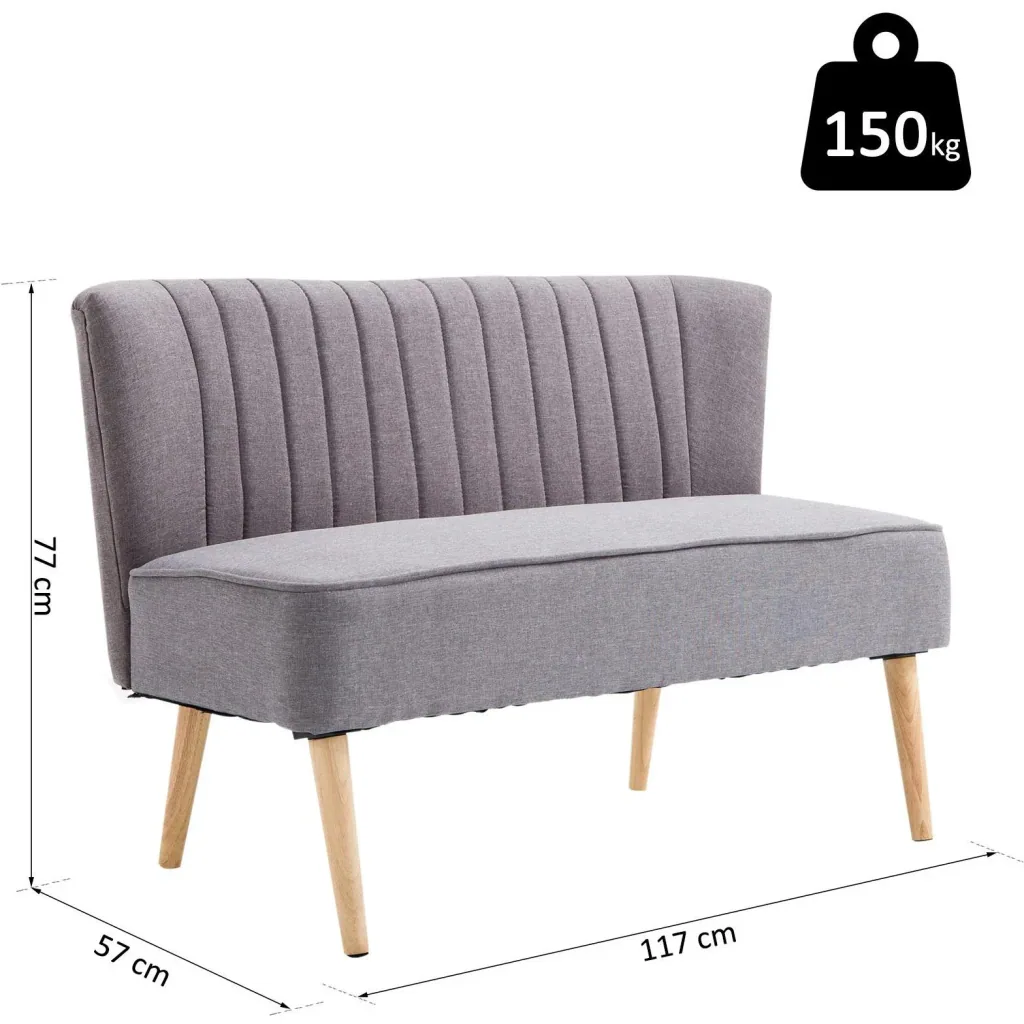 Stoffsofa als 2-Sitzer