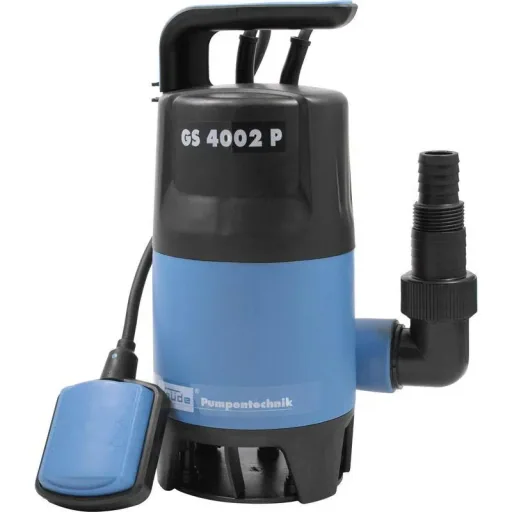 Schmutzwasser-Tauchpumpen-Set inklusive 15 Meter Gartenschlauch mit Düse und Anschlüssen