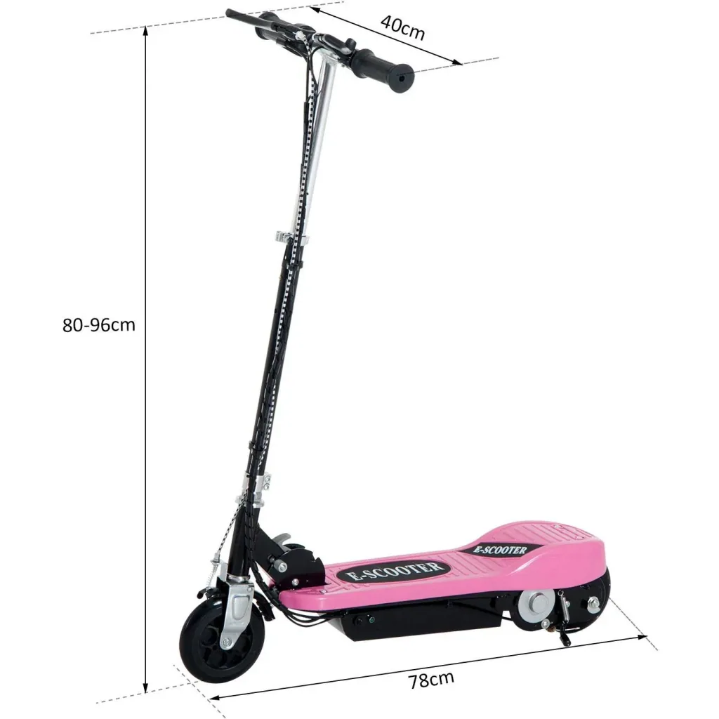 E-Scooter Kinderroller Cityroller 120W klappbar Rosa
