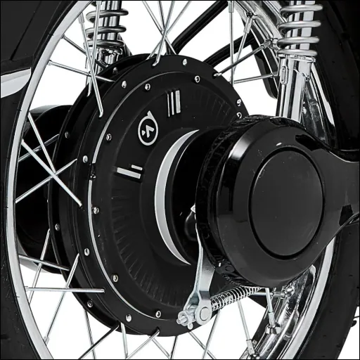 E-Roller / Retromofa "Turin" 45 km/h schwarz/weiß