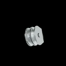 Umlenkrolle aus Edelstahl, doppelt, Ø 76 mm