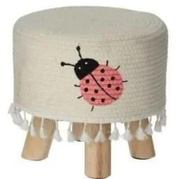 Hocker für Kinder - mit Quasten - 28 x 25cm