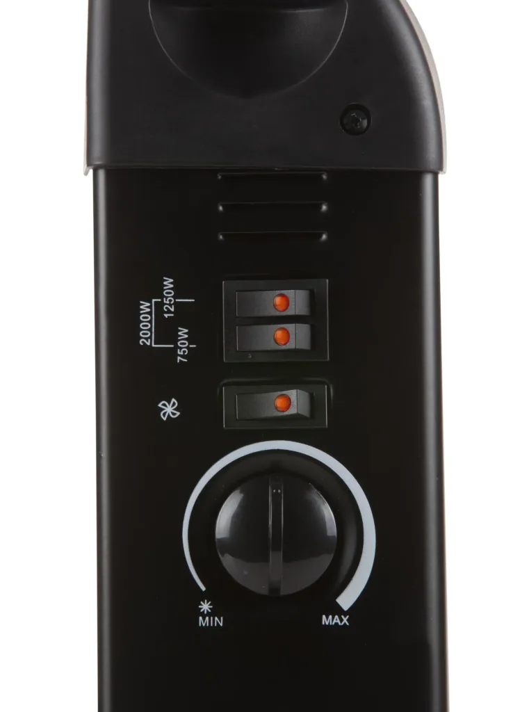 Konvektionsheizung Turbo schwarz