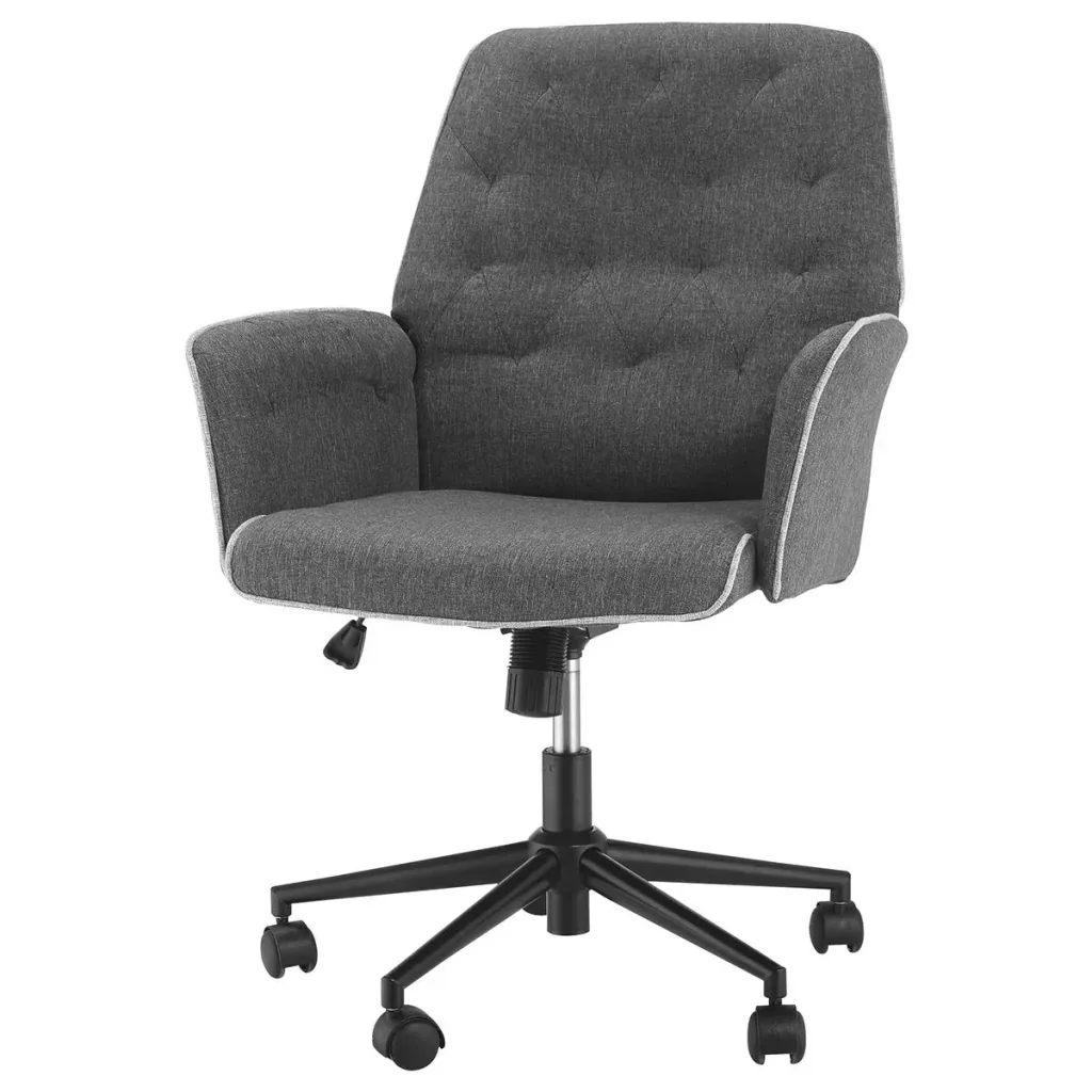 Bürostuhl mit Wippfunktion Drehstuhl Home-Office-Stuhl höhenverstellbarer Schreibtischstuhl ergonomisch 360°-Drehräder S