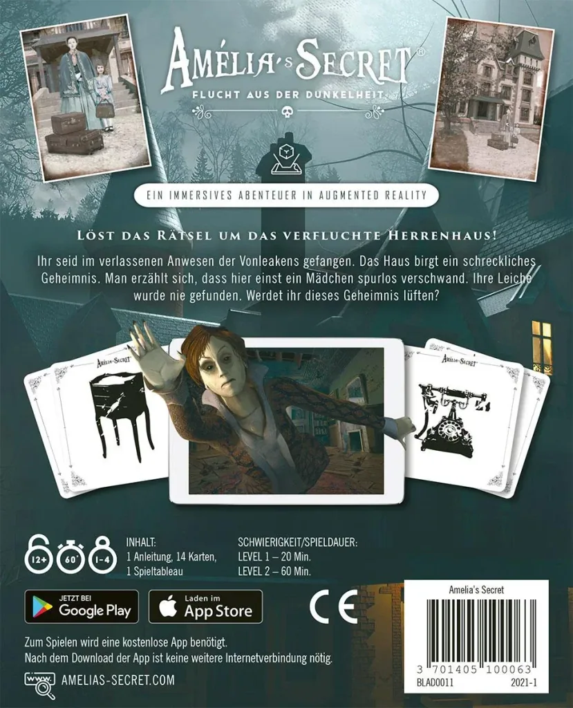 Gesellschaftsspiel Amelia's Secret: Flucht aus der Dunkelheit