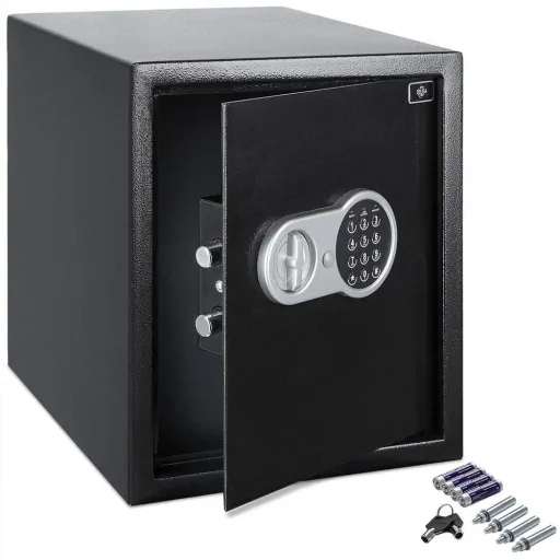 Elektrischer Dokumentensafe 35 x 40 x 40cm schwarz