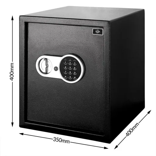 Elektrischer Dokumentensafe 35 x 40 x 40cm schwarz