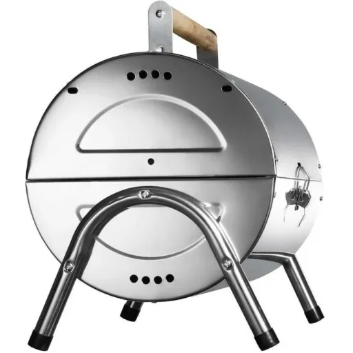 BBQ Collection Holzkohlegrill - Zylinder - Chrom
