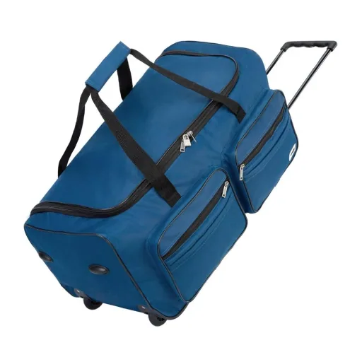 Reisetasche mit Rädern Blau 85 Liter