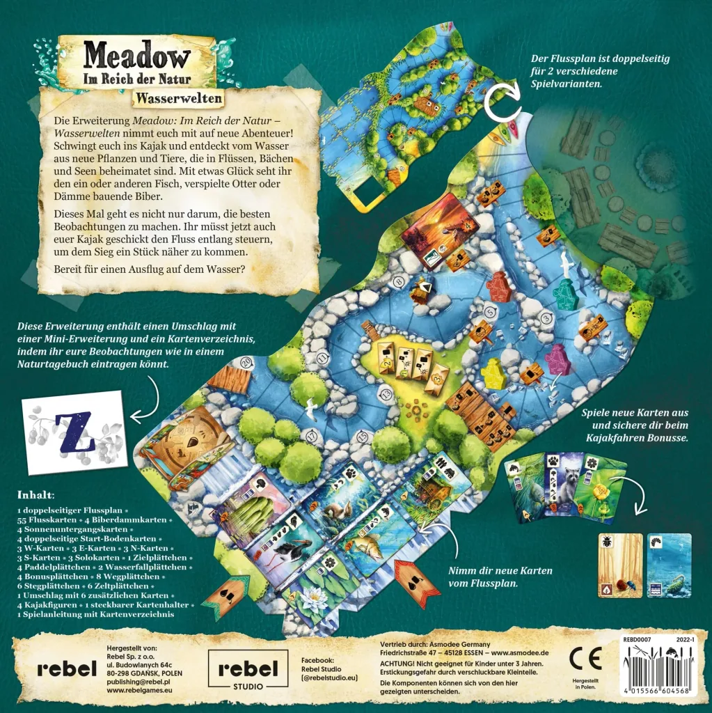 Gesellschaftsspiel Meadow - Wasserwelten ( Erweiterung )