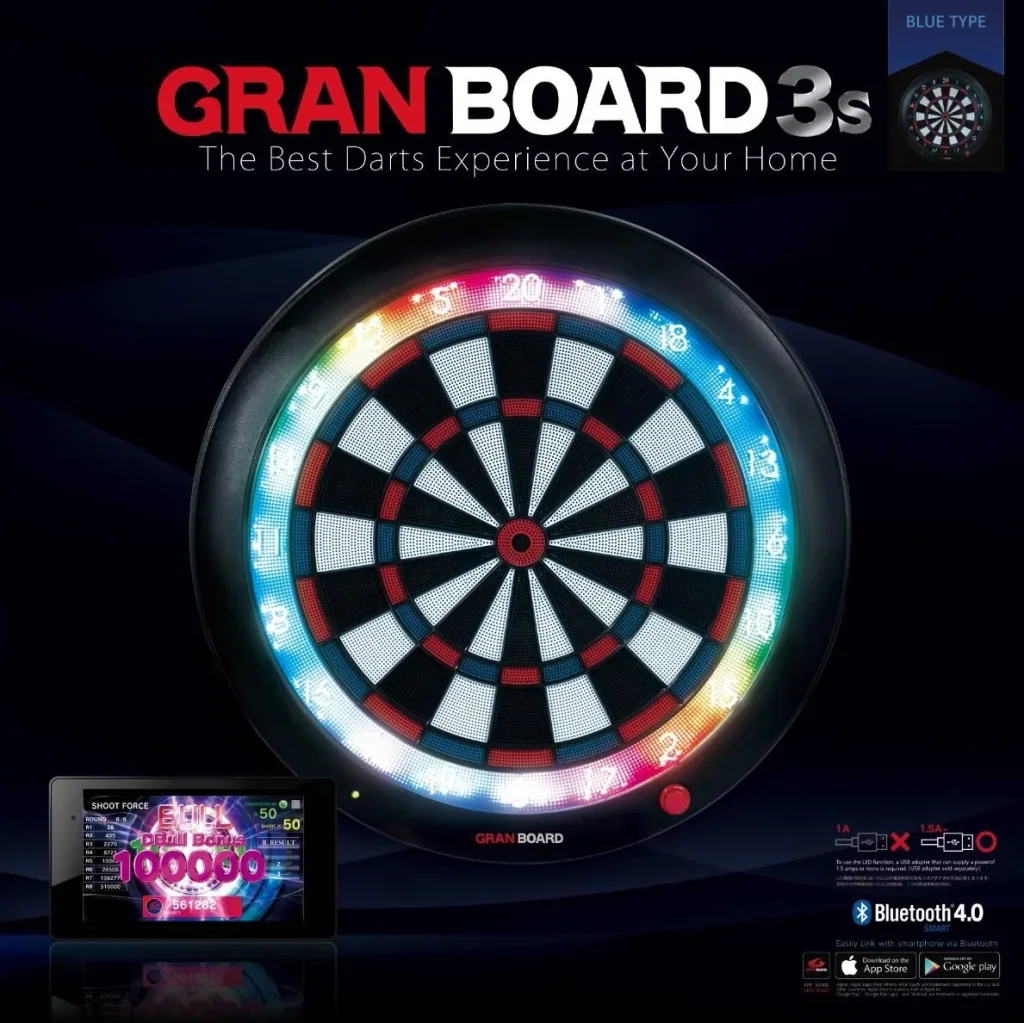 Dartscheibe 3s Blue mit extra großen Tripple und Double Feldern (Kein Turniermass !)