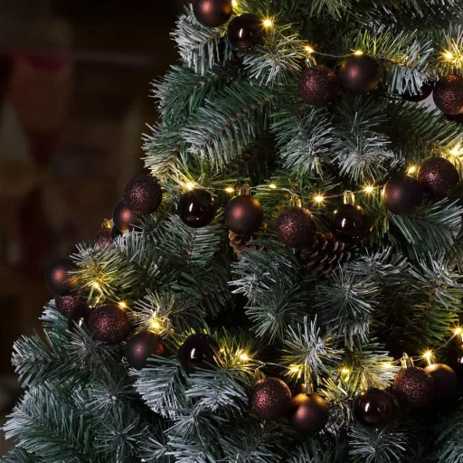Weihnachtsbeleuchtung Kugeln 40-LED - Bronze - 2m