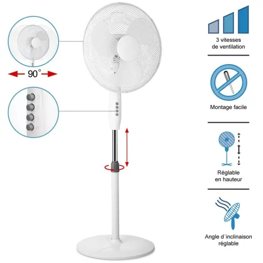 Lüfter weiß Ø43cm 54dB