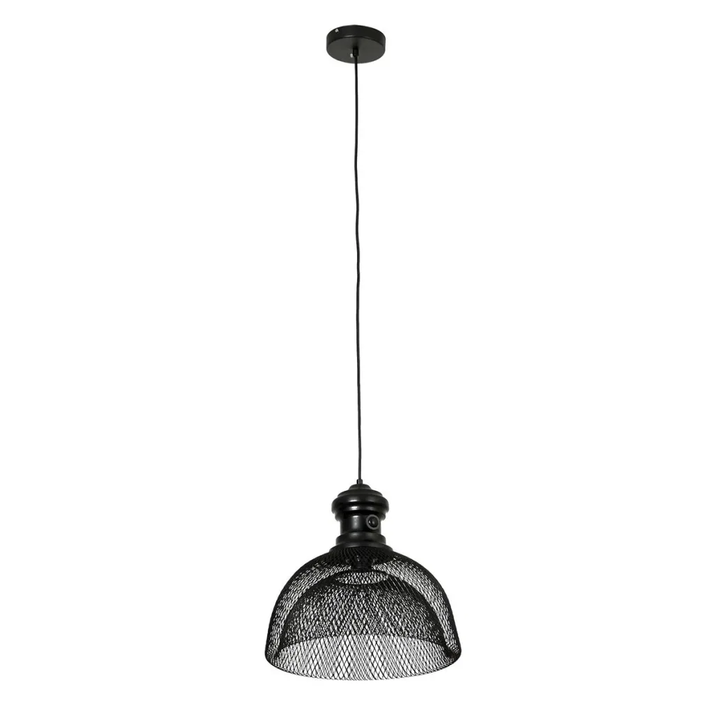 Hängeleuchte, Deckenlampe, Deckenstrahler, moderner Stil, E27, 40 W, Küche, Bar, Wohnzimmer, Schlafzimmer, Stahl, Schwar