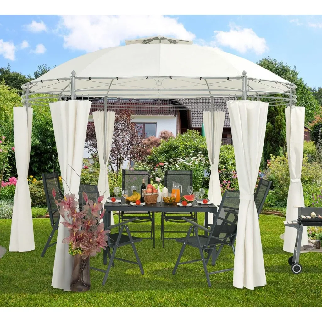 Pavillon Toscana Beige 3,5m UV-Schutz 50+