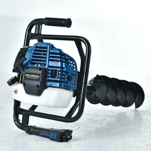 Profi-Bohrmaschine 52cc - Benzinmotor - inklusive 3 Bohrer - 100/150/200mm.