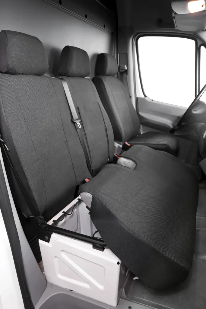 Passform Sitzbezüge Ford Transit für Einzelsitz und Doppelbank vorne aus Stoff ab BJ 08/2000 bis 04/2014