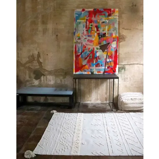 Lorena Canals waschbarer Baumwollteppich "Tribu" natur, Teppichgrösse: 200 x 300 cm