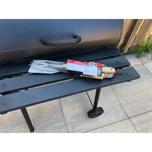 BBQ Grill - Smoker schwarz mit Thermostat