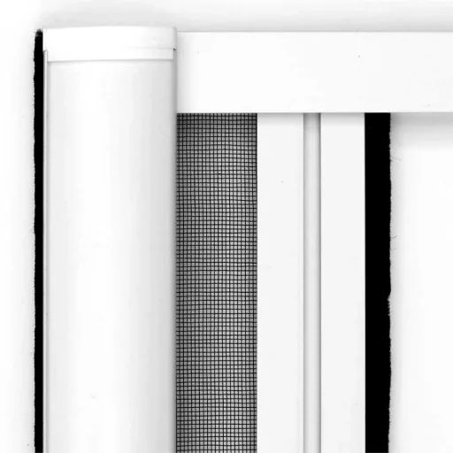 Insektenschutz-Rollo für Türen, 125 x 225 cm in weiß