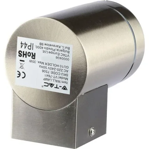 VT-7641 Wandleuchte für den Außenbereich - GU10 - Edelstahl - IP44