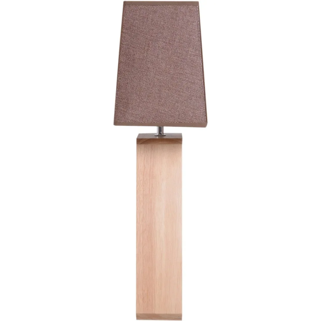 Tischlampe Nachttischlampe Leselampe Stoffschirm Minimalistisch Eichenholz E27 40 W Skandinavisch