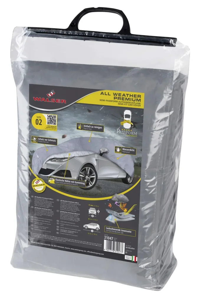 Autoabdeckplane all weather - Größe 2 - 385x168x160cm - PVC beschichtet