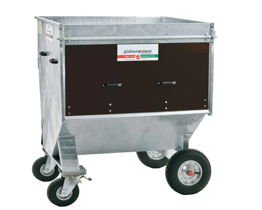 Großraumkuli für Hoflader, B 130 x T 130 x H 150 cm