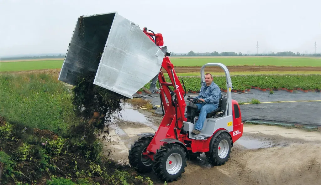 Großraumkuli für Hoflader, B 130 x T 130 x H 150 cm