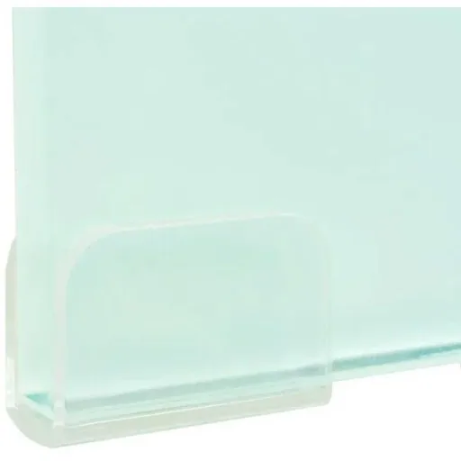TV-Schrank/Monitorerhöhung weiß 100x30x13 cm Glas
