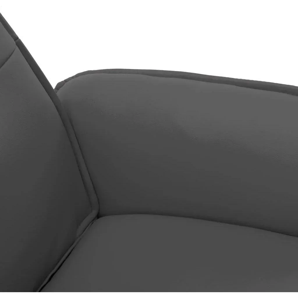 Massagesitz verstellbar mit Fußhocker anthrazit