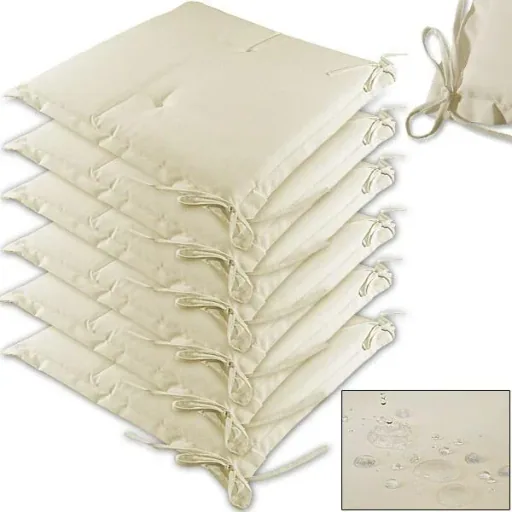 Sitzkissen - 6er Set - Boston Creme - 43x39x5cm