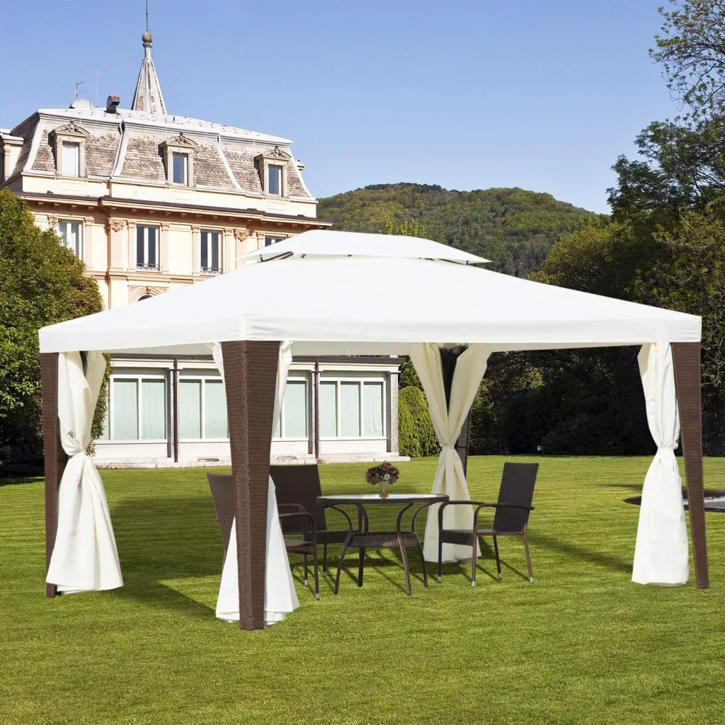 Gartenpavillon inklusive Seitenteile