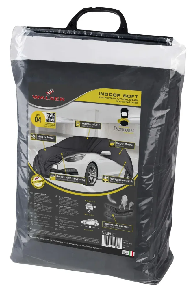 Autoabdeckplane indoor soft - Größe 4 - 381x440x155cm - PES - Elasthan