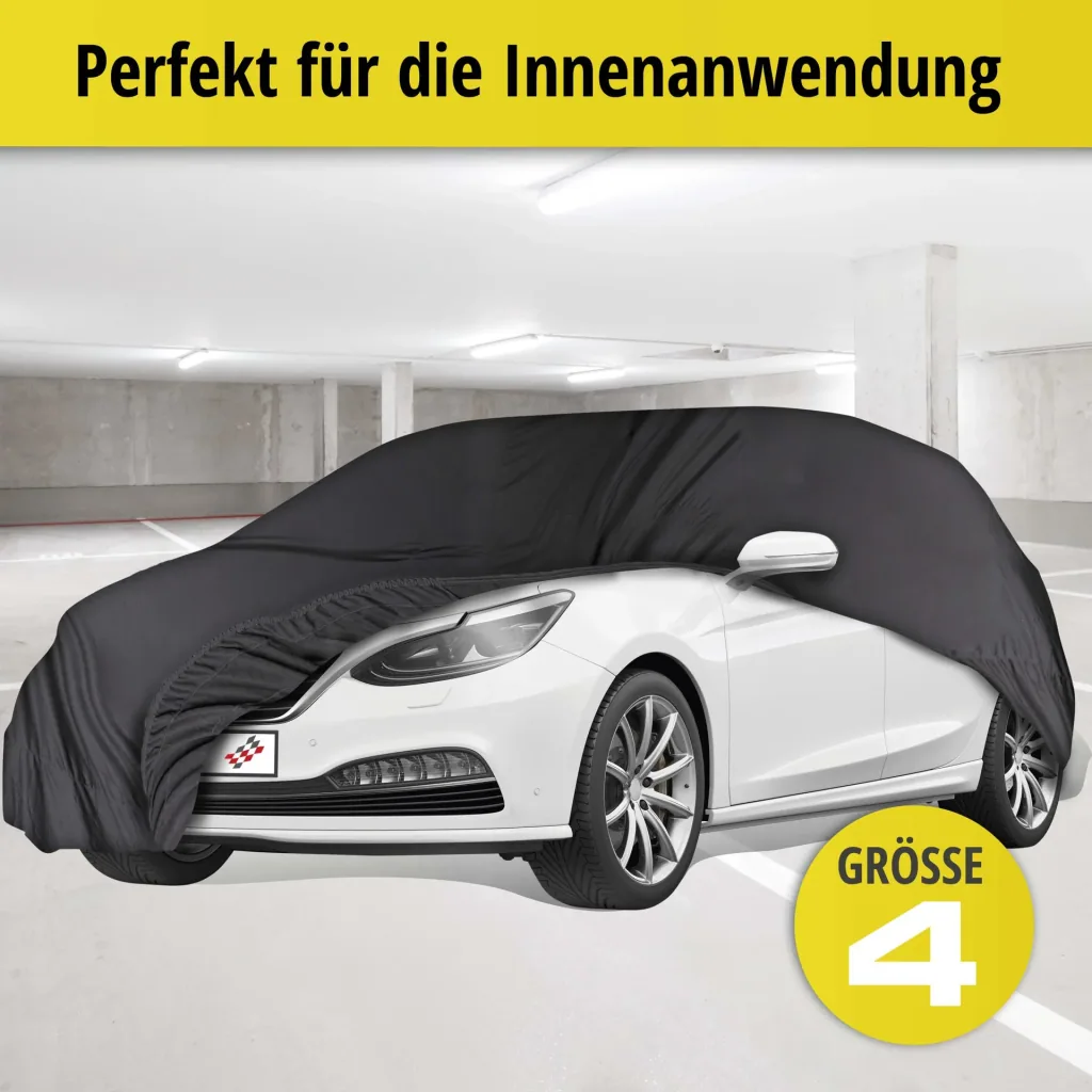 Autoabdeckplane indoor soft - Größe 4 - 381x440x155cm - PES - Elasthan