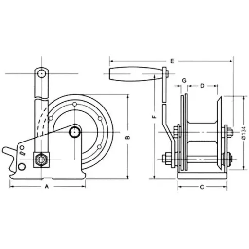 Handwinde - 420 Kg