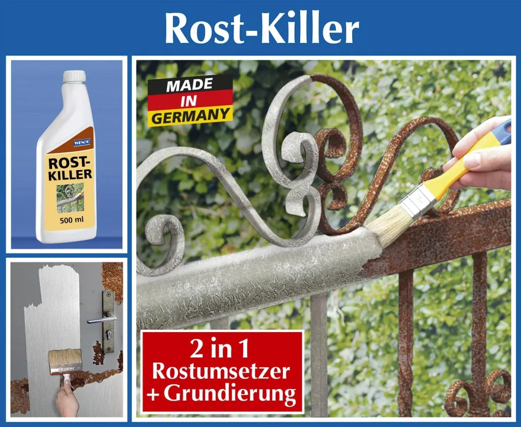 Rostkiller - Rostumwandler und Grundierung 500 ml