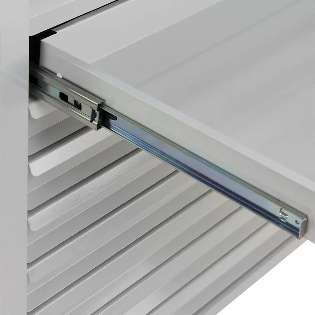 Schubladenschrank / Werkzeugschrank mammut, 10 Schubladen, RAL 7035
