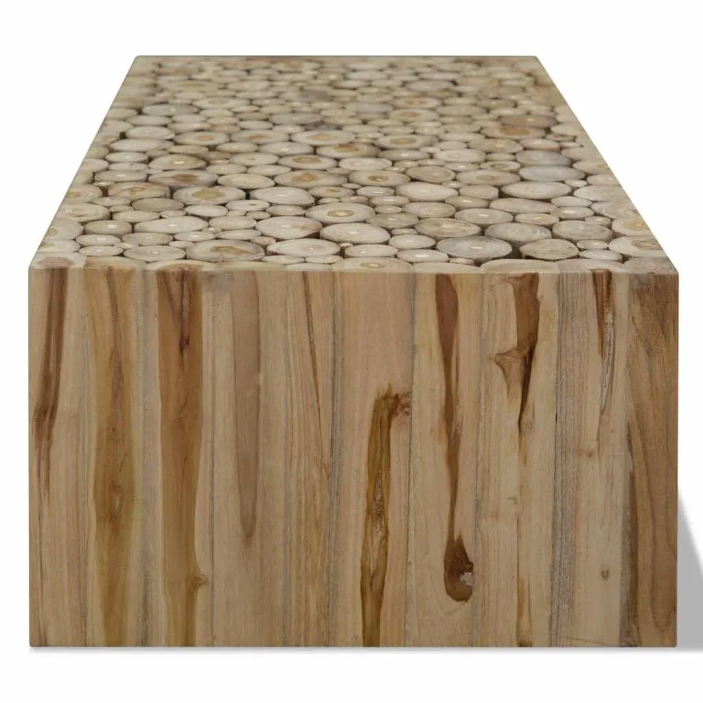 Couchtisch 90x50x35 cm echtes Teakholz