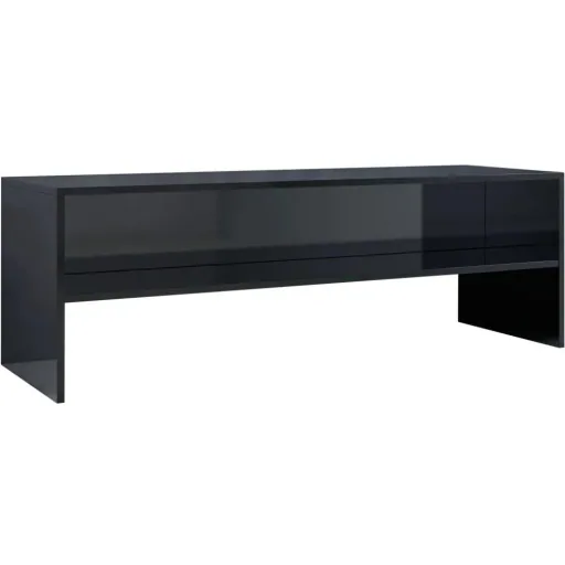 TV-Schrank 120x40x40 cm Spanplatte Hochglanz schwarz