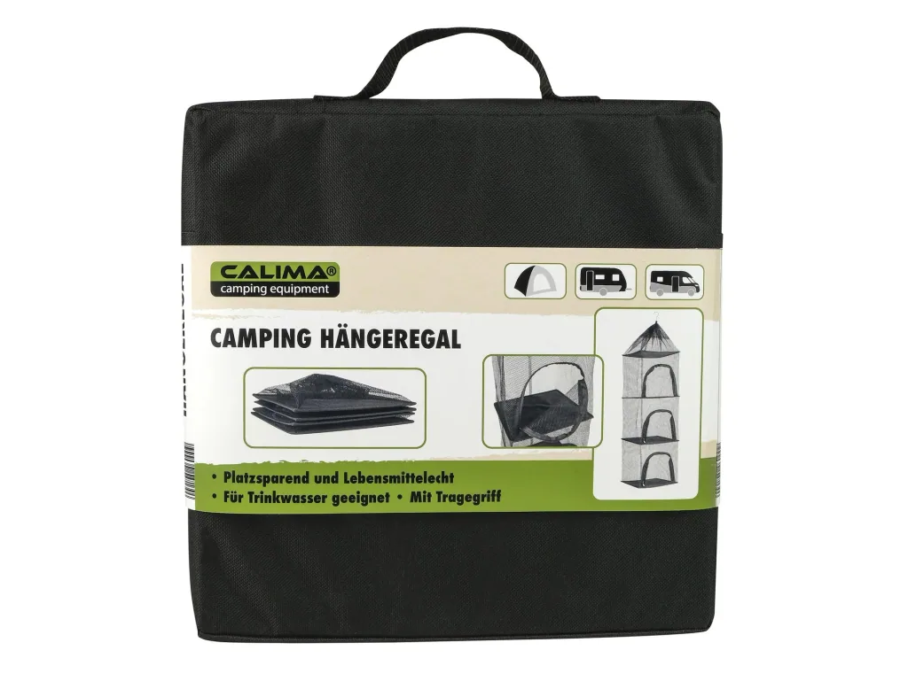 Camping Hängeregal, 3 Regalböden, 30 x 30 x 110 cm