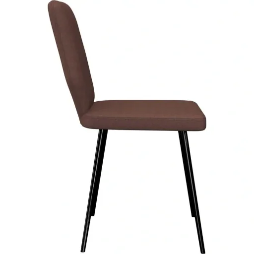 Esszimmerstühle 2-Sitzer Stoff braun