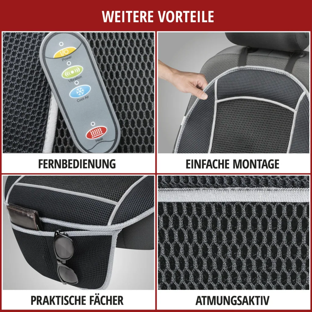 Auto-Sitzauflage "COOLHEAT" - mit Massagefunktion