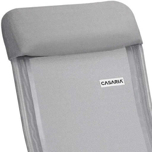 Gartenstühle klappbar 2x - aluminiumgrau