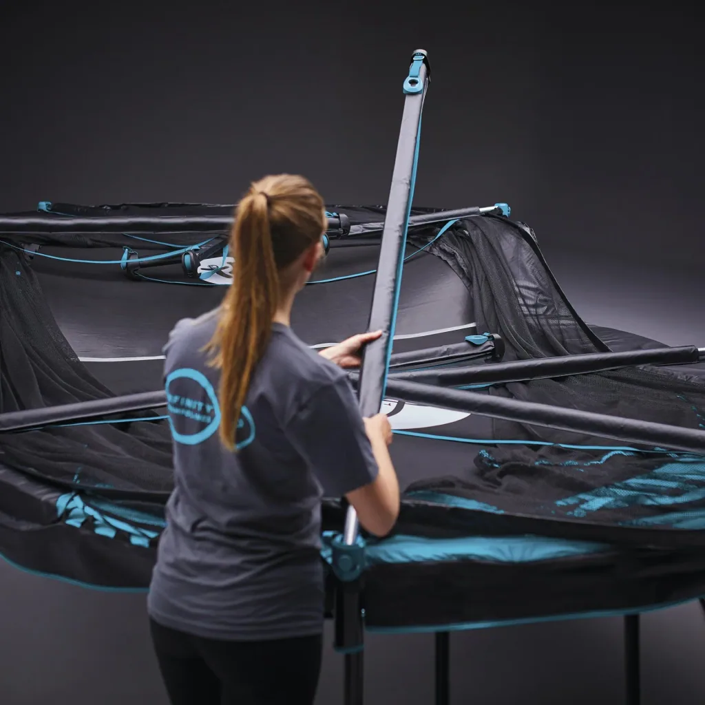Infinity Trampolin blau/schwarz