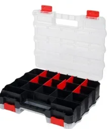 Sortimentskasten Compact 320 Double, Kleinteilemagazin mit 32 Fächern