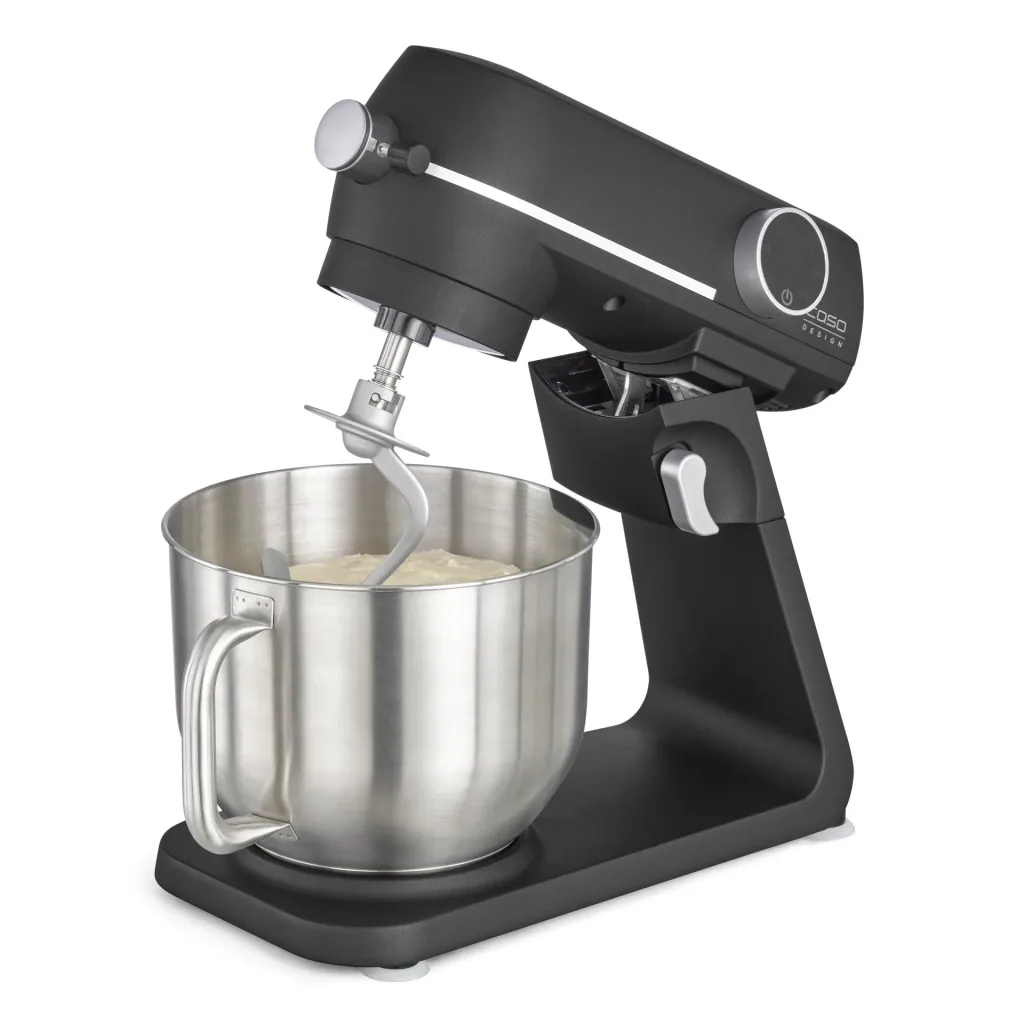 Küchenmaschine KM1800 Black E, Edelstahlschüssel 6 Liter